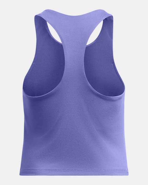 เสื้อกล้ามทรงคร็อป UA Motion Branded สำหรับเด็กผู้หญิง in Purple image number 1